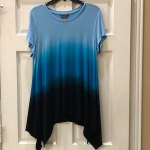 Short Sleeved Scalloped Bottom Shirt